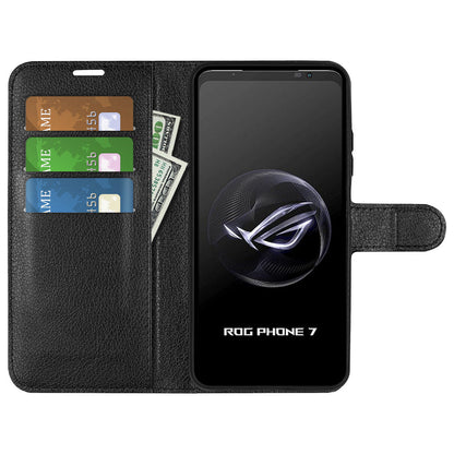 Asus Rog Phone 7 Pu Wallet Case [Black]