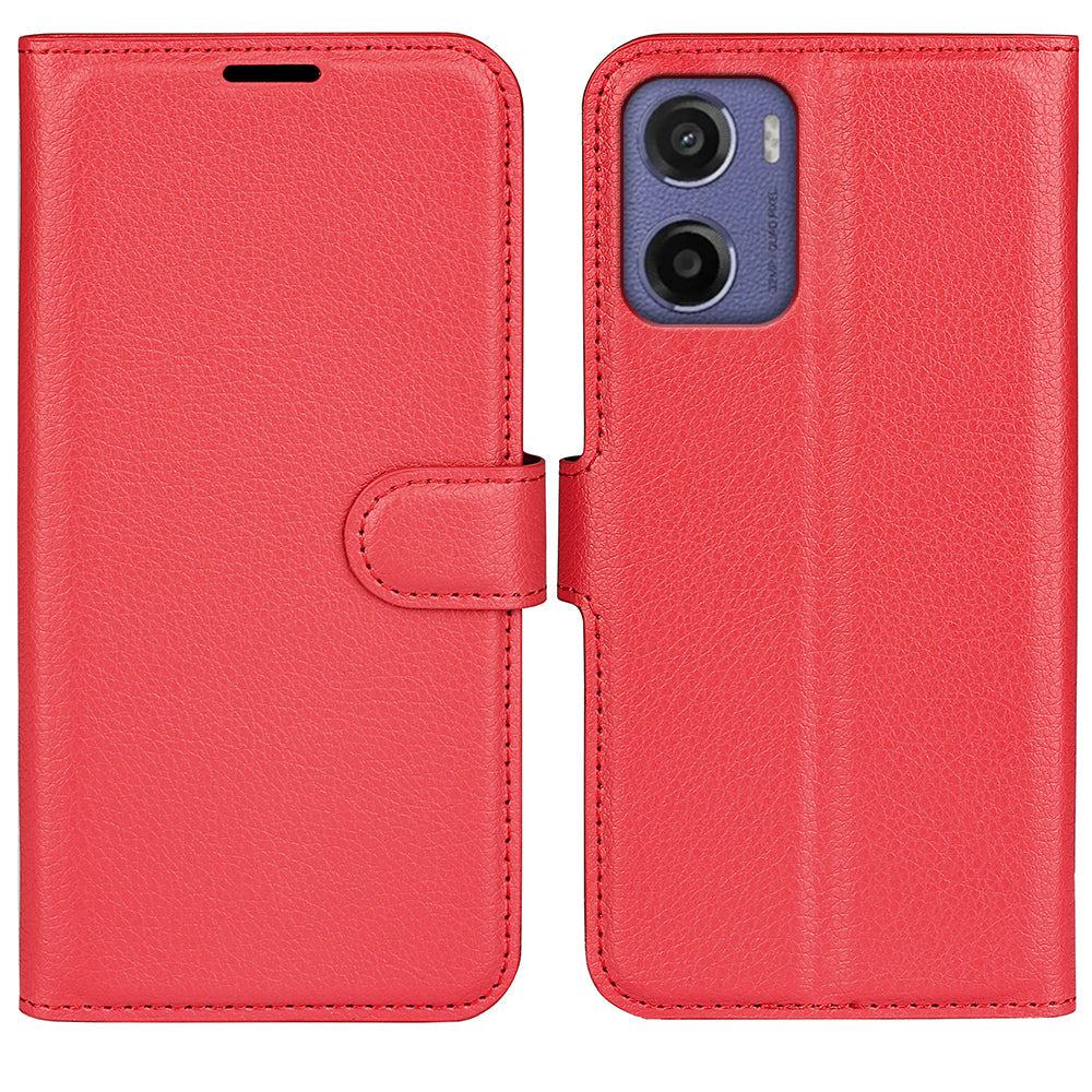 Moto G05 Pu Wallet Case [Red]