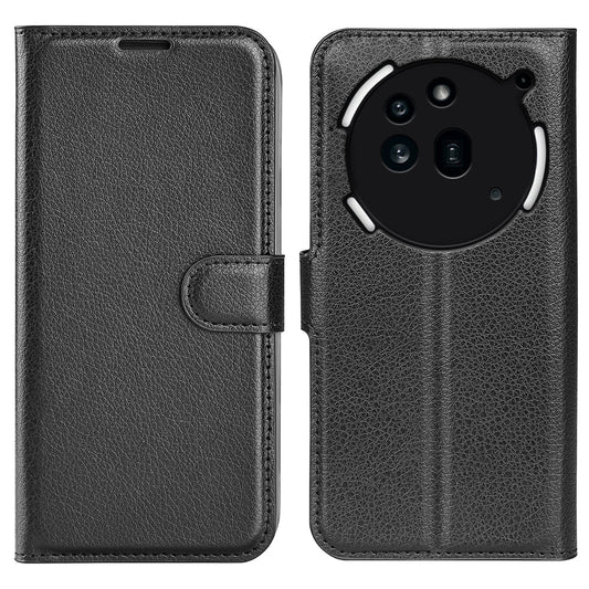 Nothing Phone (3A) Pro Pu Wallet Case [ Black ]