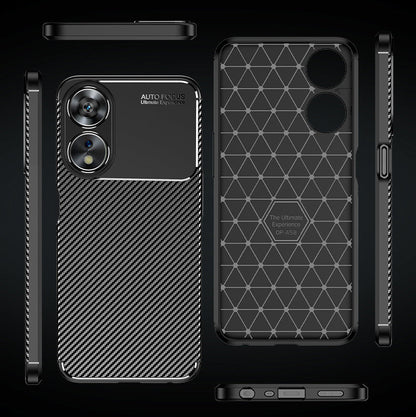 OPPO A78 5G Carbon Fibre Case Black