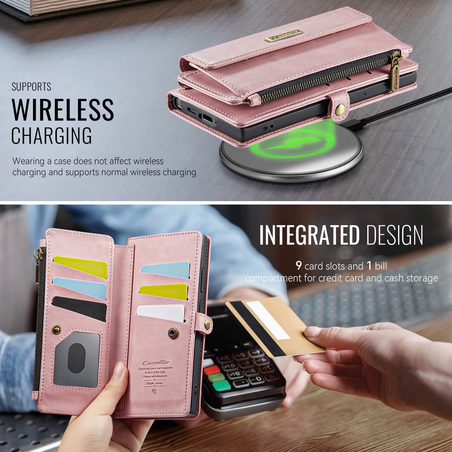 Samsung Galaxy S23 Ultra Crossbody Wallet [Pink]