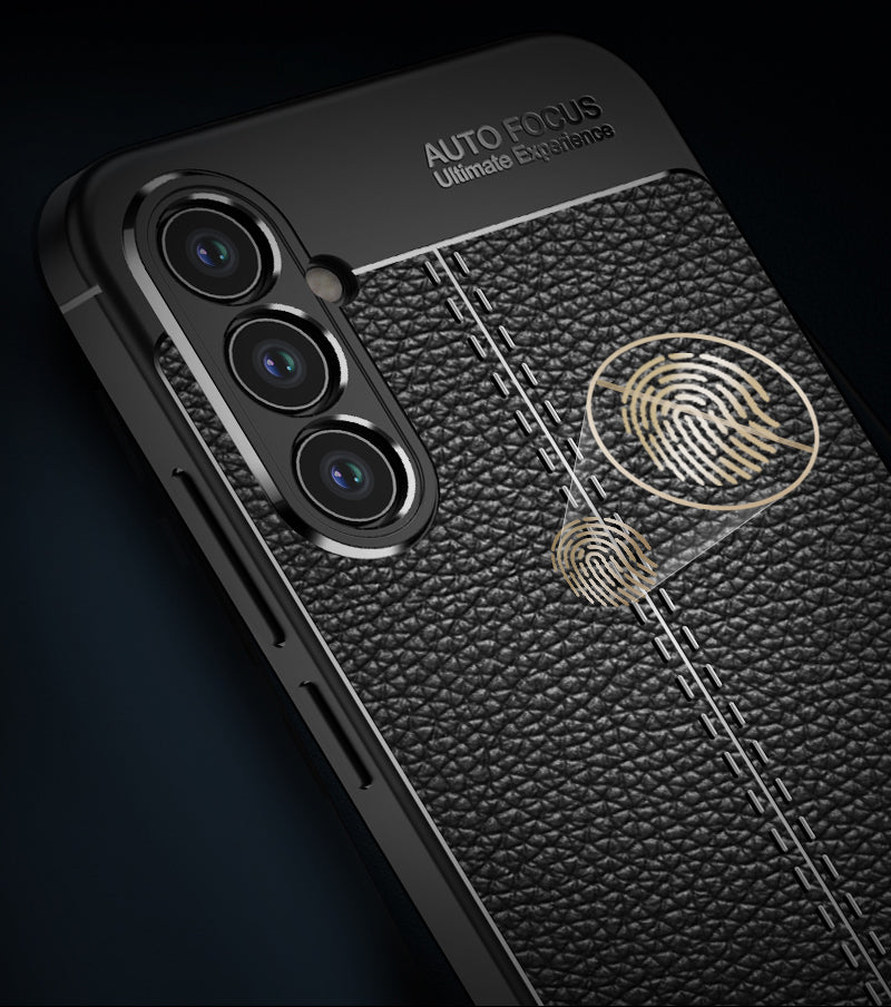 Samsung Galaxy A34 5G Leather Texture Case Navy
