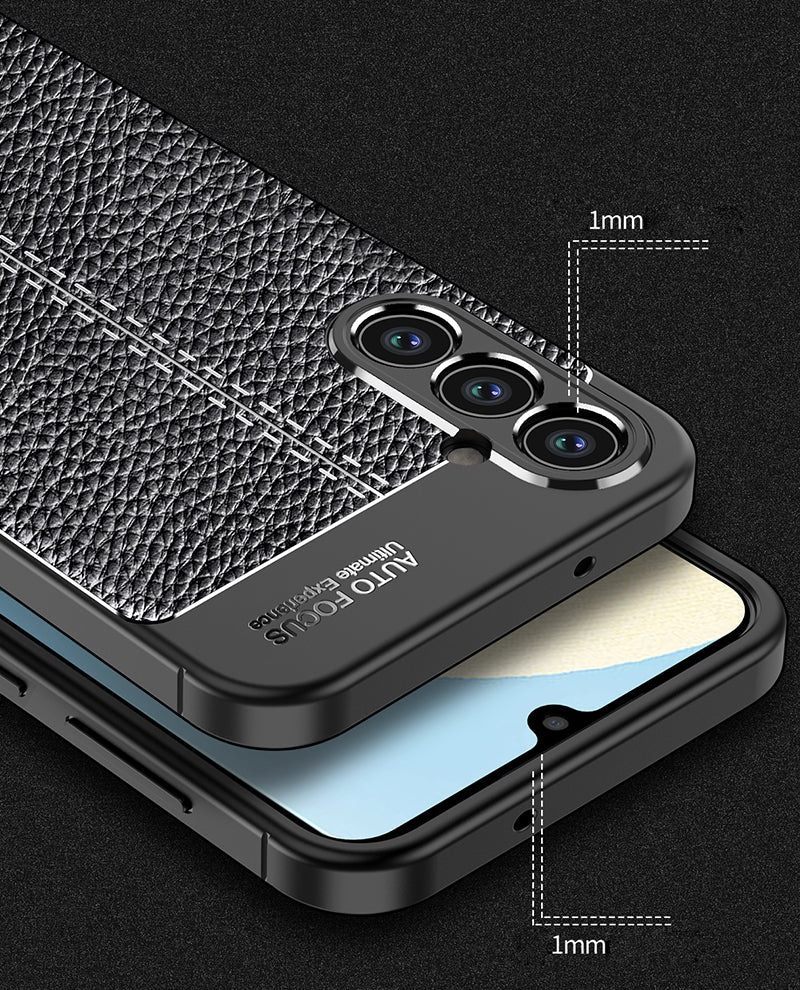 Samsung Galaxy A34 5G Leather Texture Case Navy