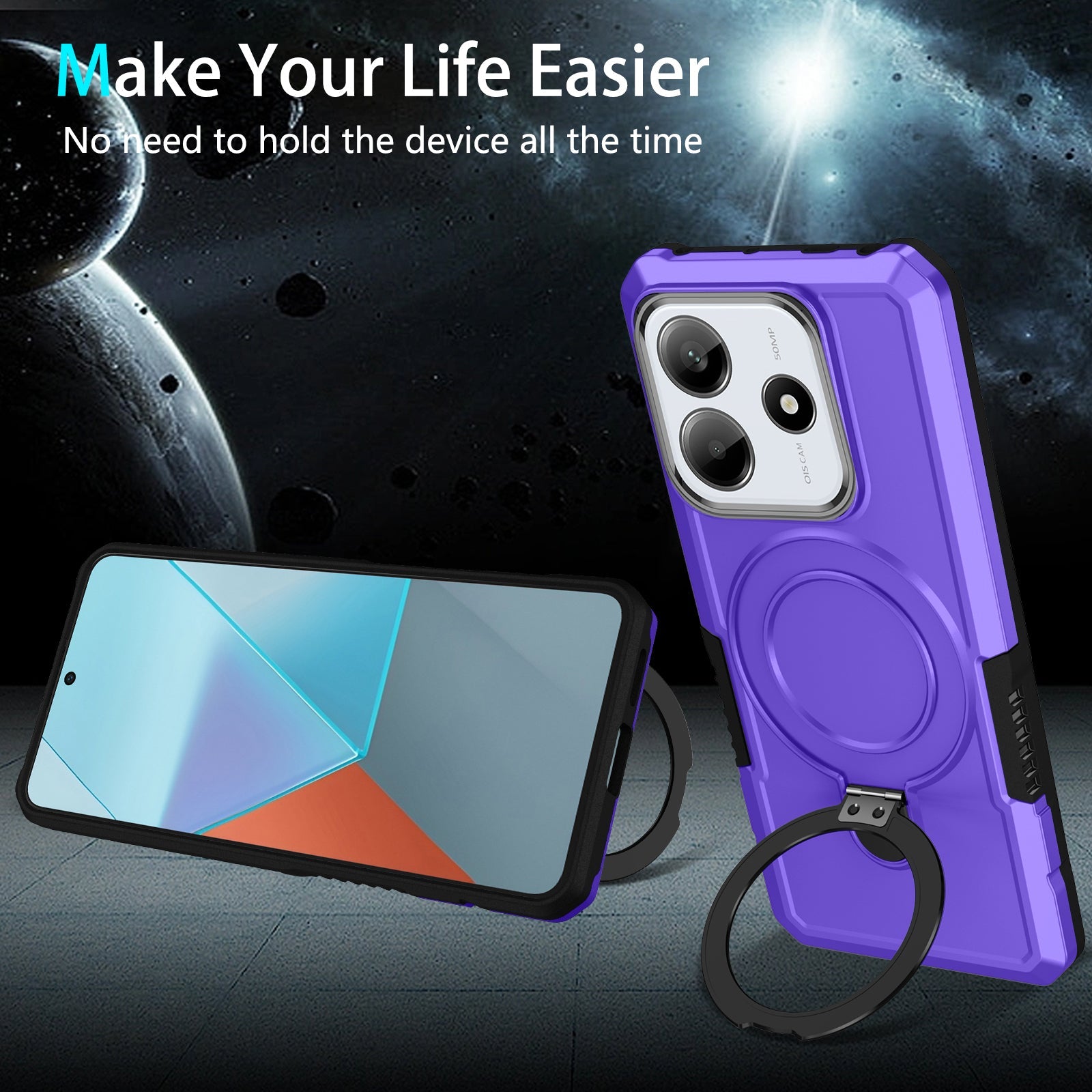 Xiaomi Redmi Note 14 5G Heavy Duty Case [Purple]