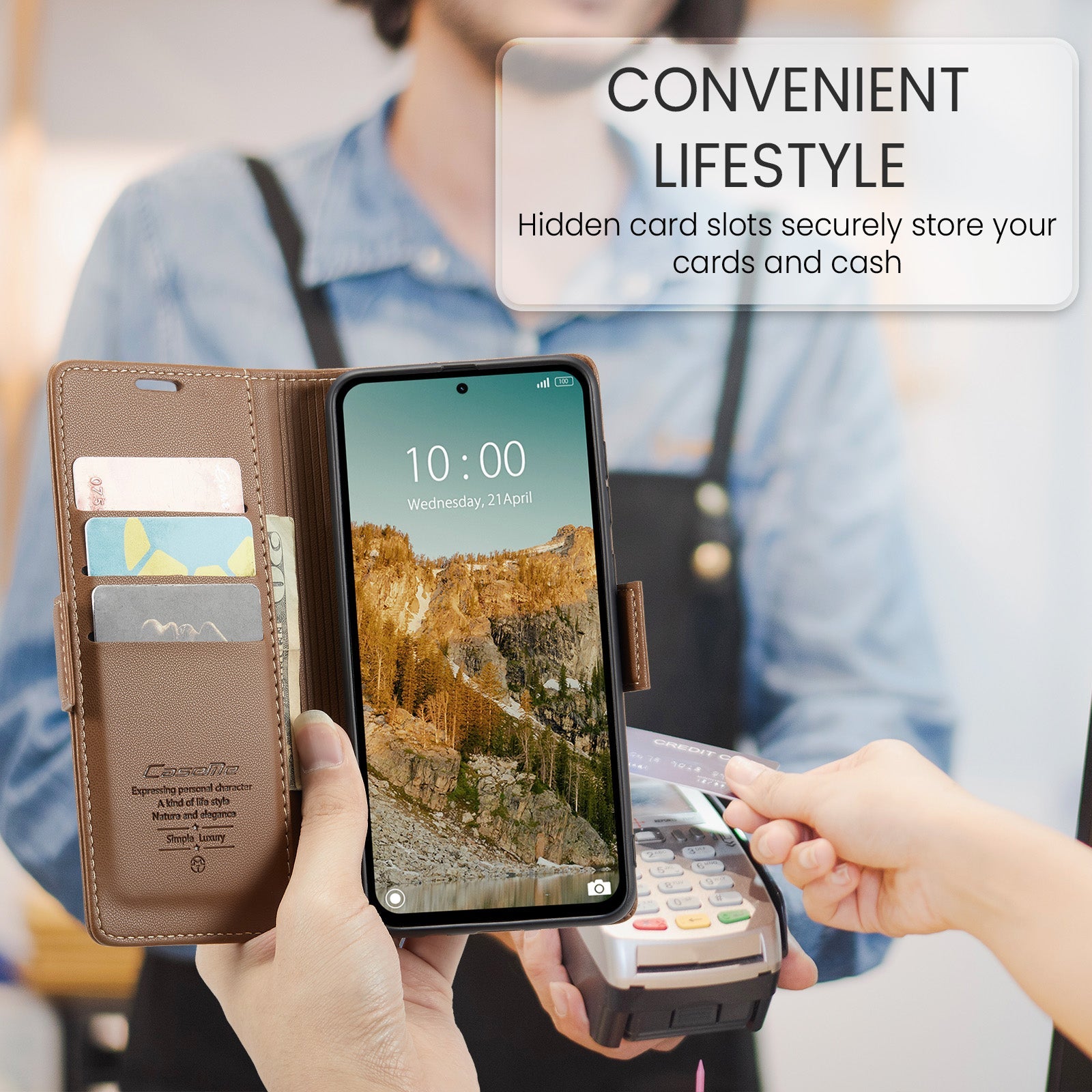 Xiaomi Redmi Note 14 5G Pu Wallet Case [Brown]