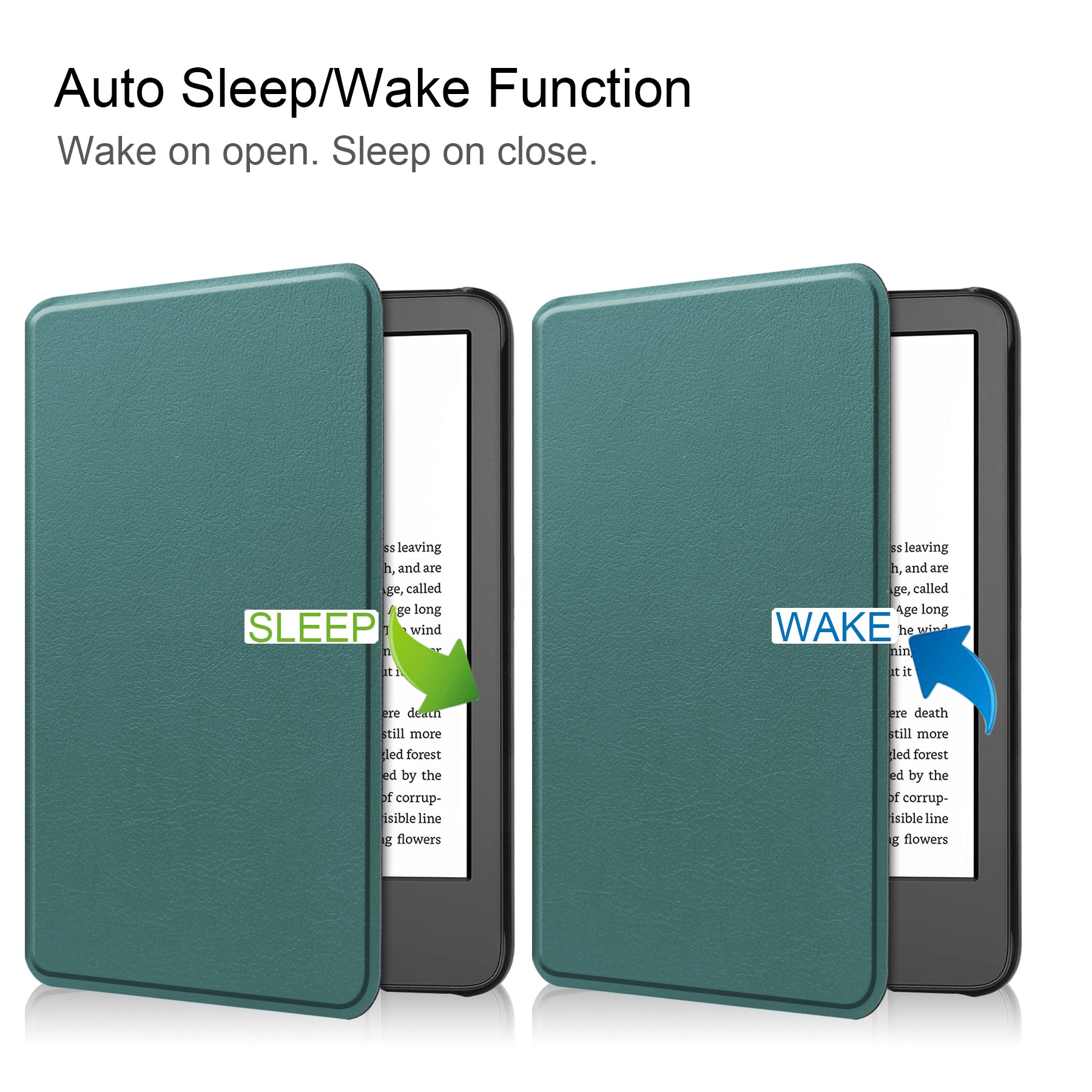 Kindle Touch 6" (11th Gen 2024) Tri-fold Pu Case [Teal]