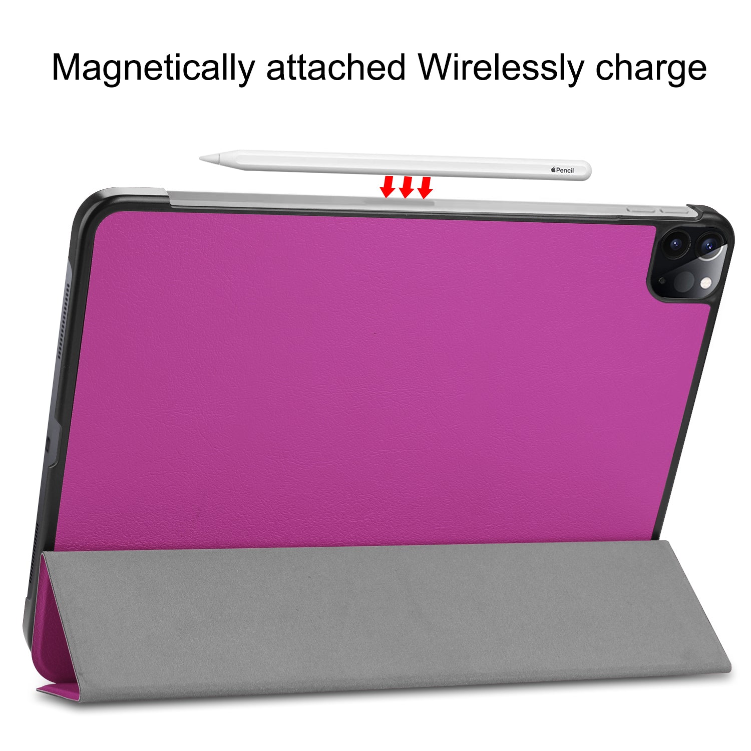 Ipad Pro 11 2020 (2nd Gen) Tri-fold Pu Case [Purple]
