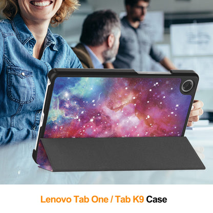Lenovo Tab One 8.7" Designer Tri-fold Case [Galaxy]
