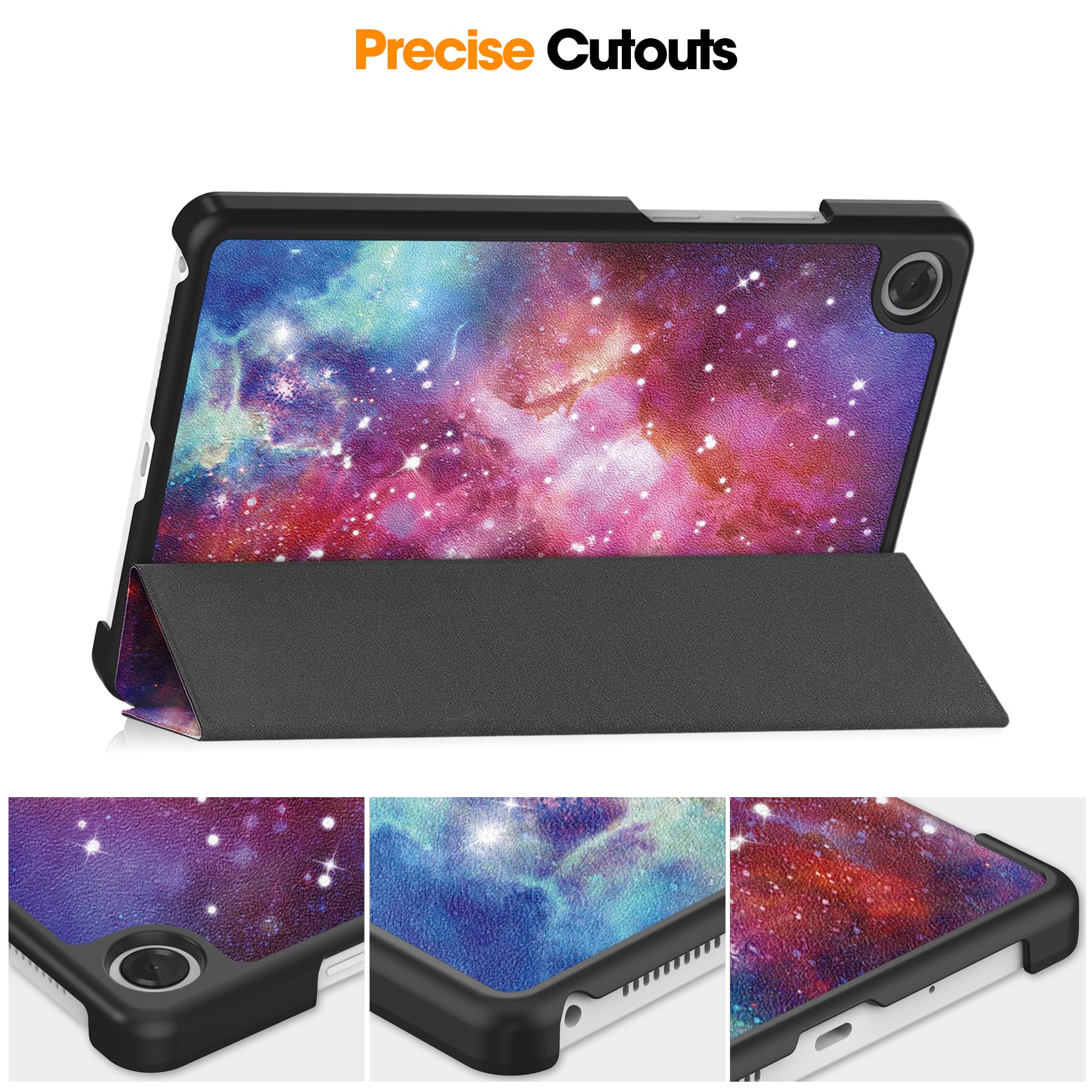 Lenovo Tab One 8.7" Designer Tri-fold Case [Galaxy]