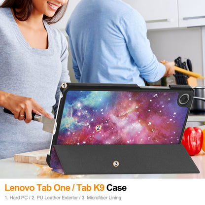 Lenovo Tab One 8.7" Designer Tri-fold Case [Galaxy]