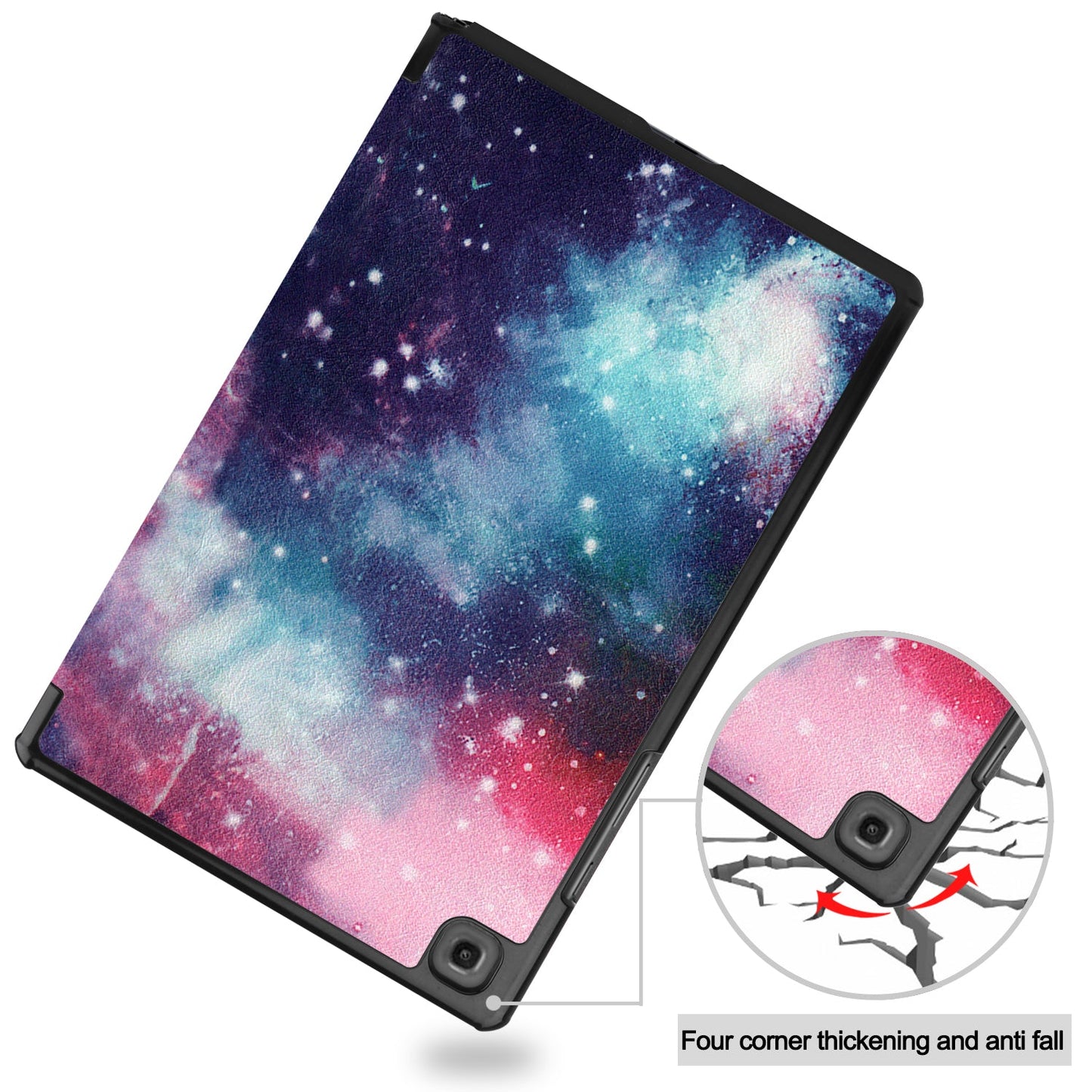 Galaxy Tab A7 10.4 T500 Designer Tri-fold Case [Galaxy]
