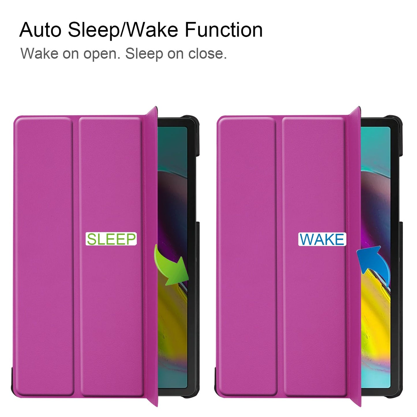 Galaxy Tab S5e T720 Tri-fold Pu Case [Purple]