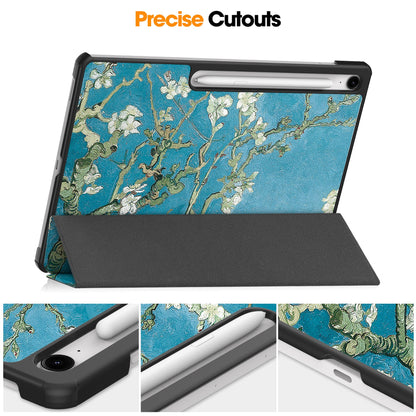 Galaxy Tab S10fe Plus X620 Designer Tri-fold Case [Plum Tree]