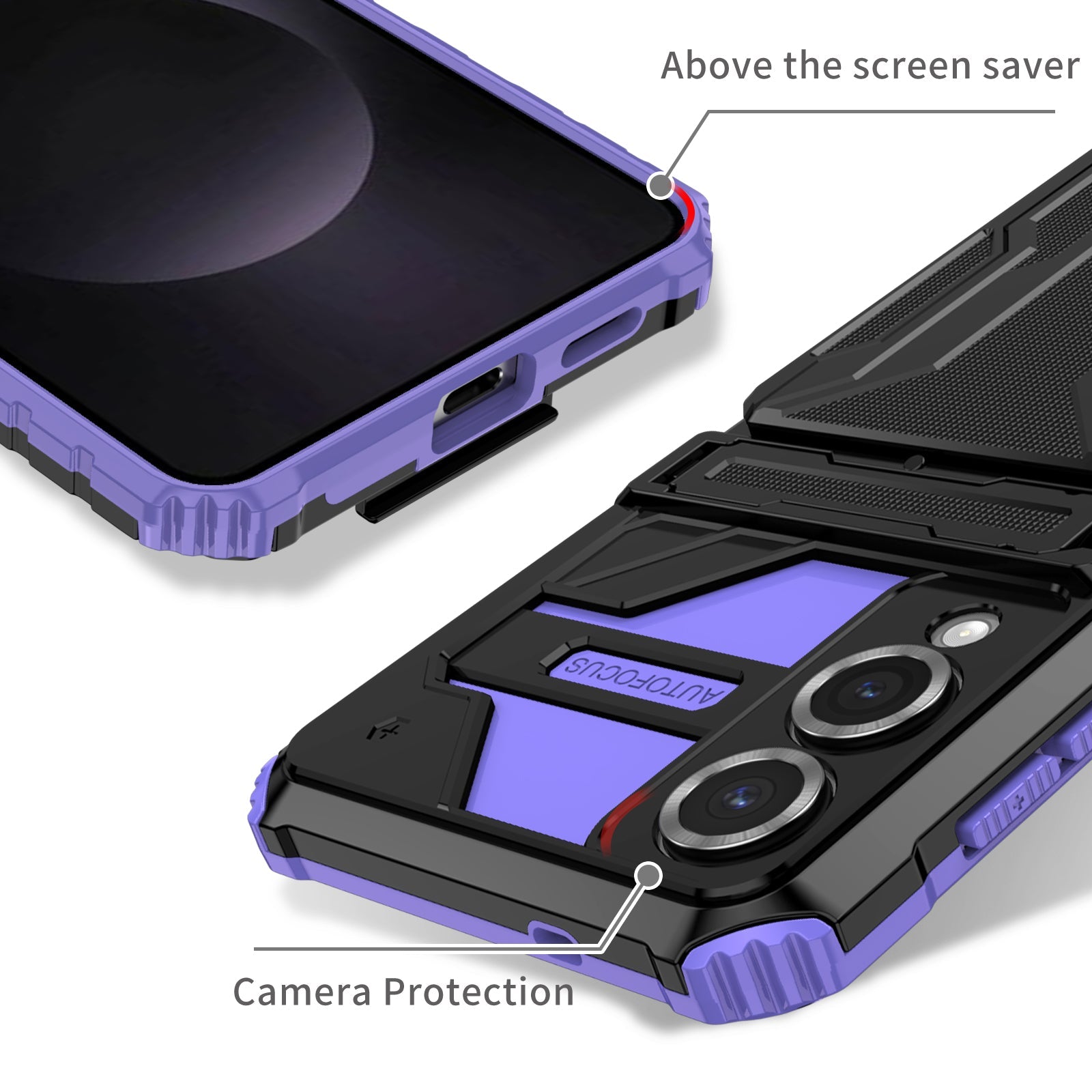 Galaxy S25 Edge Heavy Duty Case [Purple]