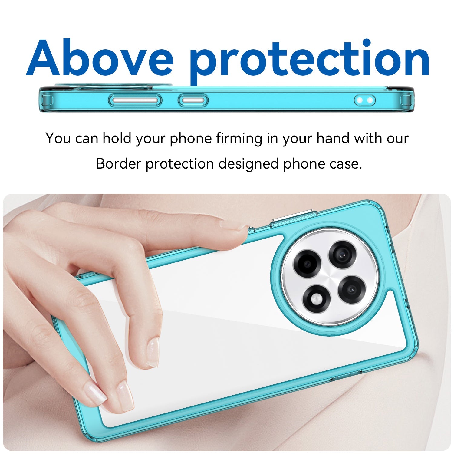 Oneplus 13R 5G Soft Gel Case [Clear Blue]