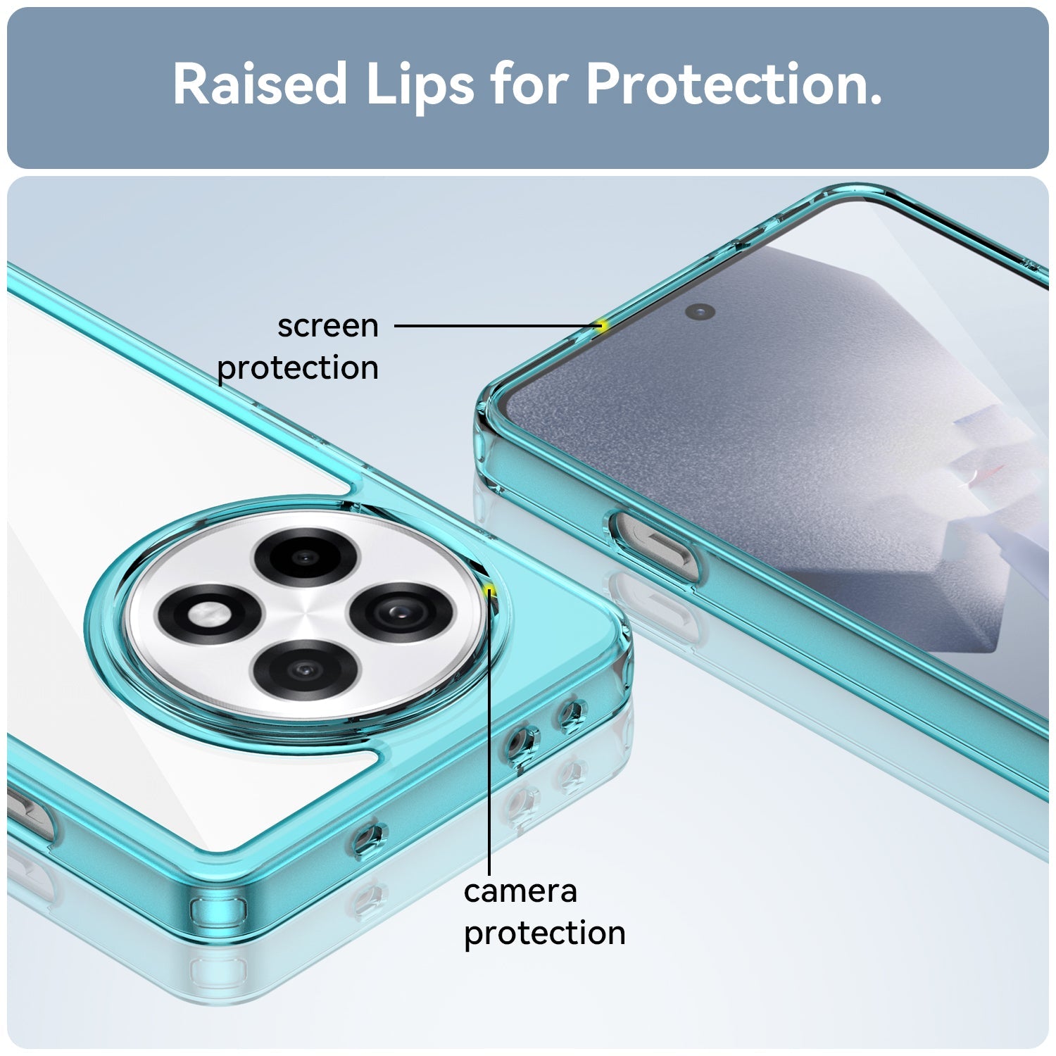 Oneplus 13R 5G Soft Gel Case [Clear Blue]