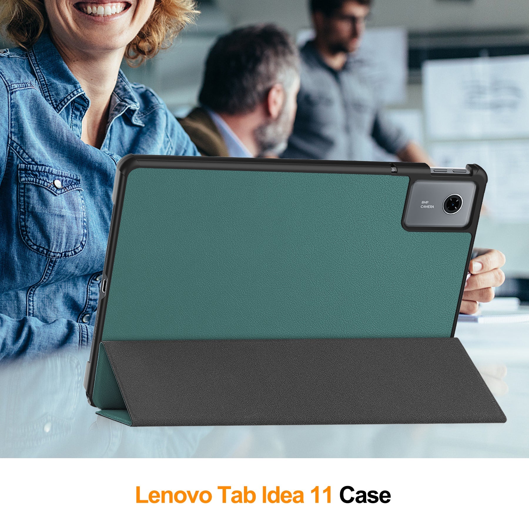 Lenovo Tab 11" 2025 Tb336 Tri-fold Pu Case [Teal]