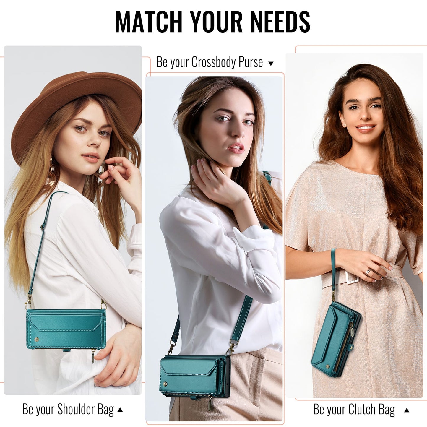 Galaxy Z Fold 7 Crossbody Wallet [Teal]