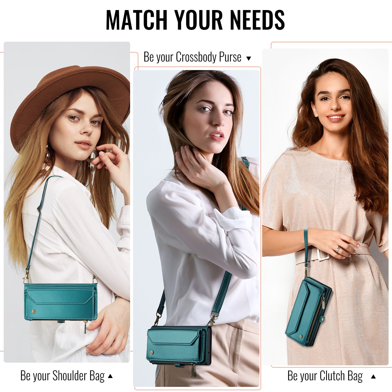 Galaxy Z Fold 7 Crossbody Wallet [Teal]