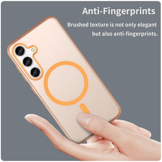 Galaxy S24 / S25 Magsafe Soft Matte Case [Orange]
