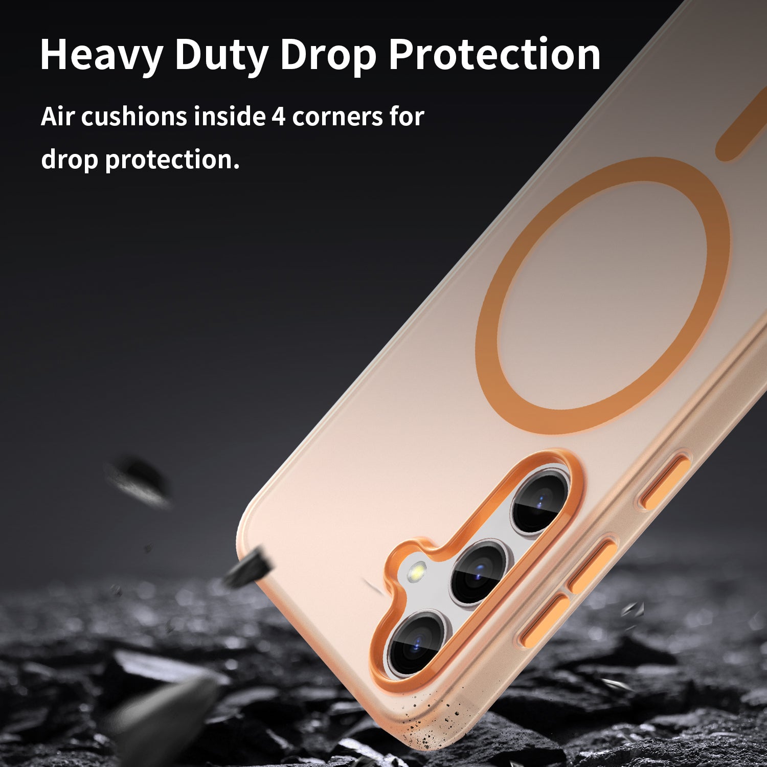 Galaxy S24 / S25 Magsafe Soft Matte Case [Orange]