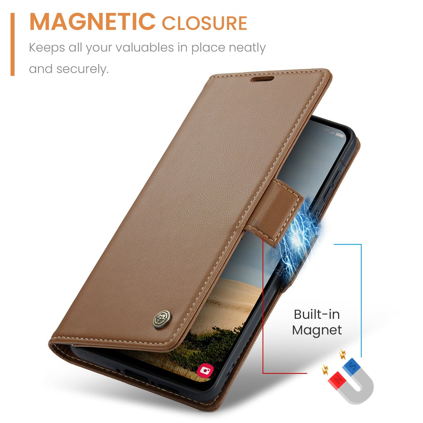 Galaxy A36 5G Pu Wallet Case [Brown]