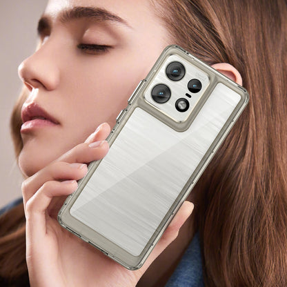 Moto Edge 50 Pro Soft Gel Bumper Case [Clear Grey]