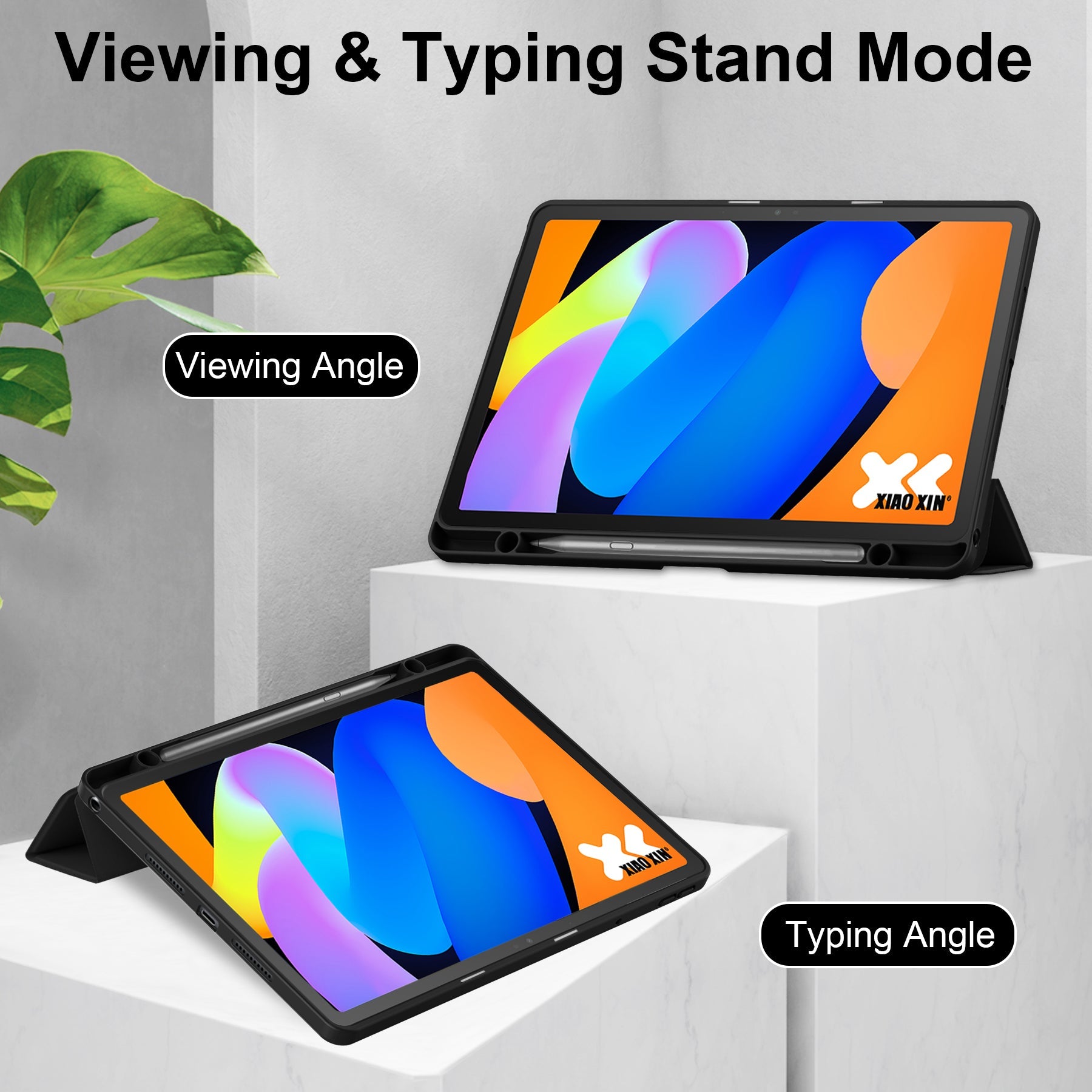 Lenova Tab 11" 2025 Tb336 Acrylic Tri-fold Case [Black]