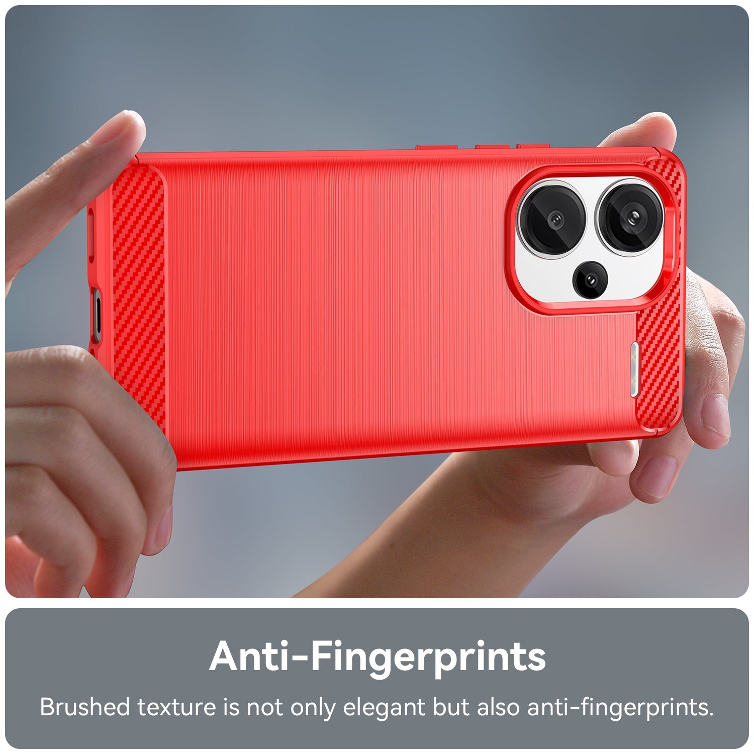 Xiaomi Redmi Note 13 Pro+ 5G Carbon Fibre Case [Red]