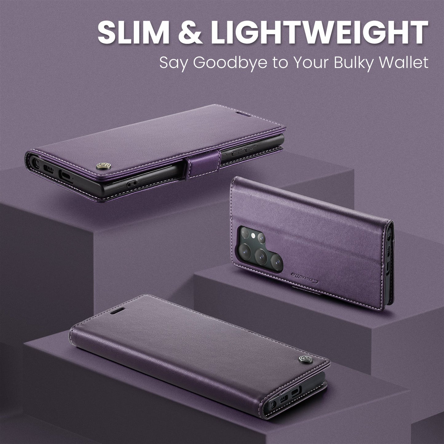 Galaxy S25 Ultra Pu Wallet Case [Purple]