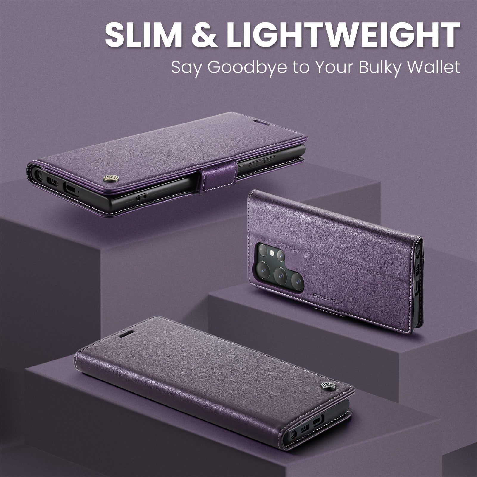 Galaxy S25 Ultra Pu Wallet Case [Purple]