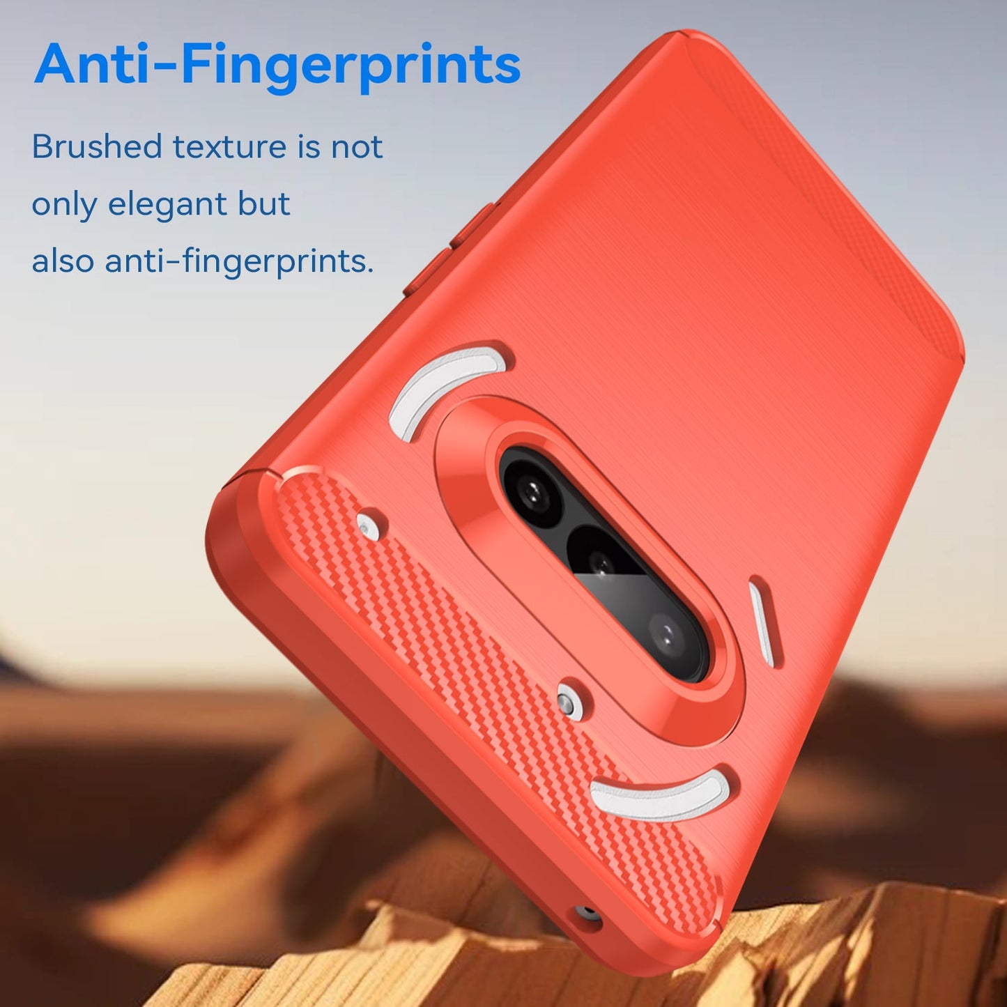 Nothing Phone (3A) Carbon Fibre Case [Red]