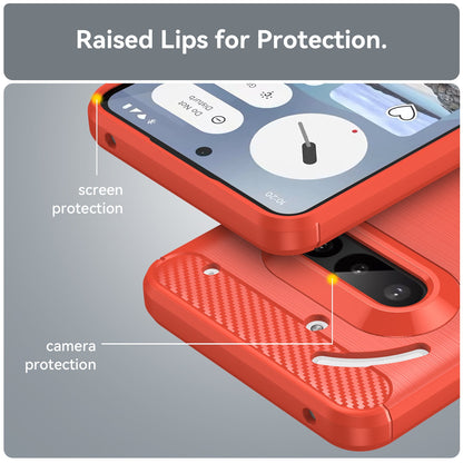 Nothing Phone (3A) Carbon Fibre Case [Red]