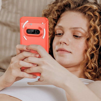 Nothing Phone (3A) Carbon Fibre Case [Red]