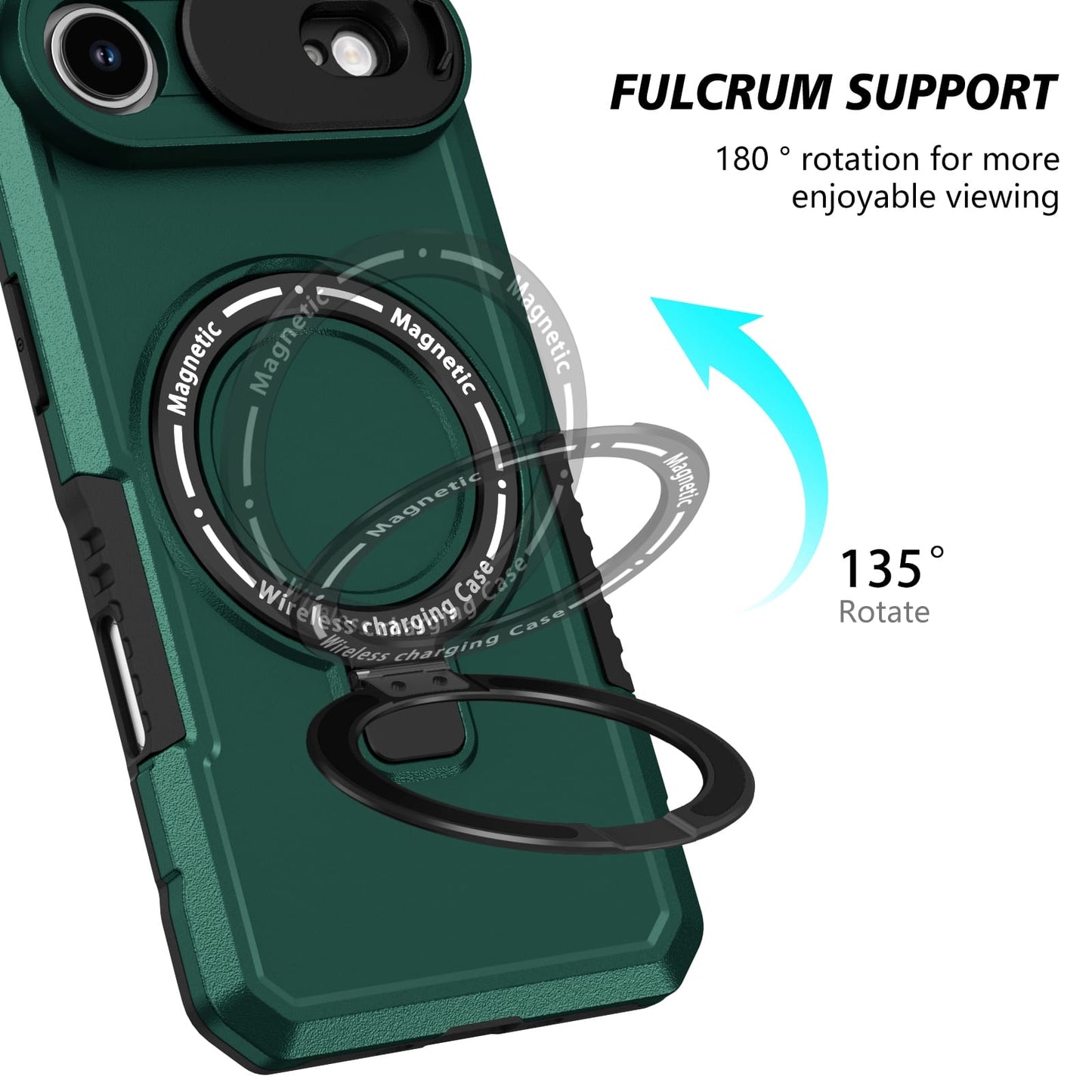 Iphone 17 Air Magsafe Sliding Cover Case [Teal]