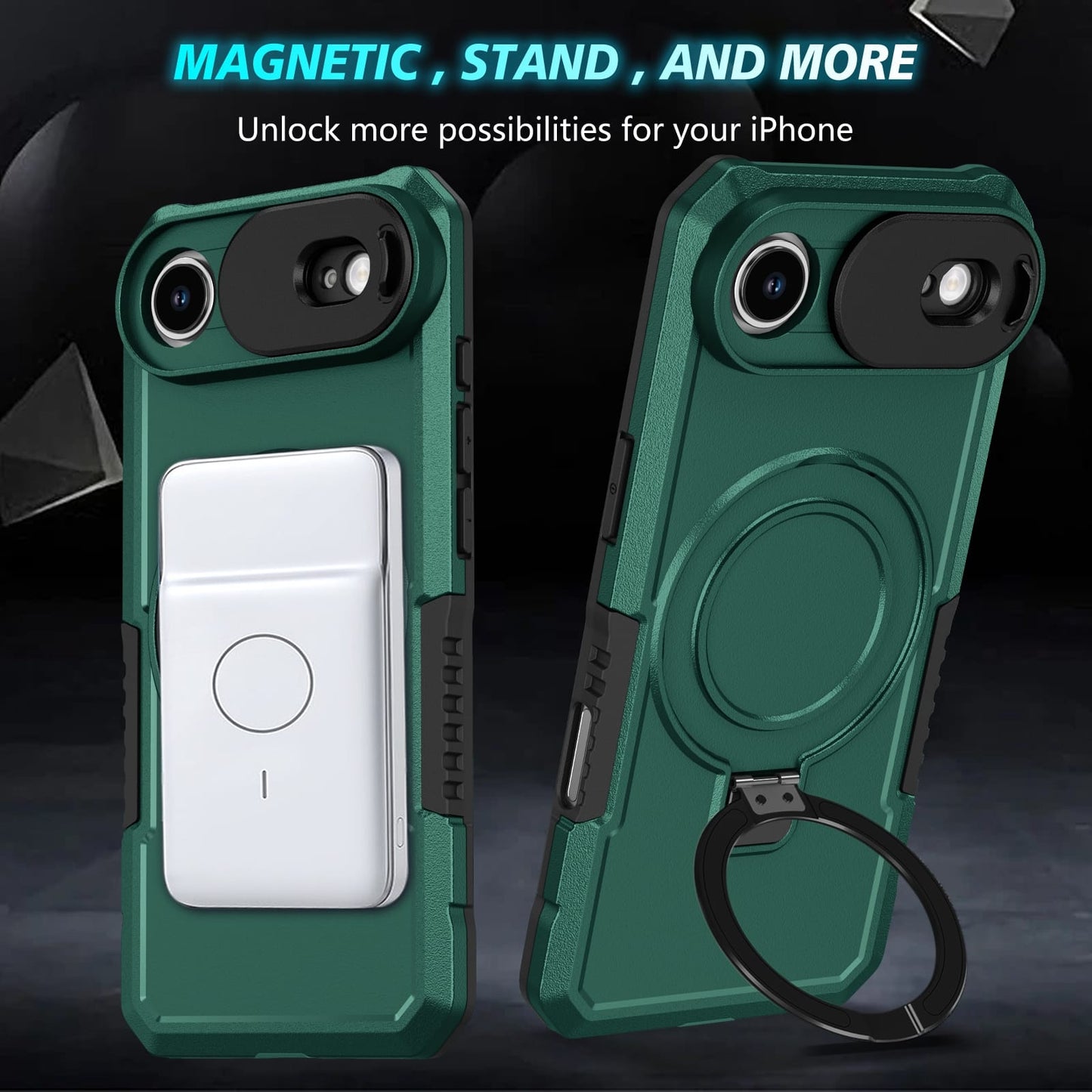Iphone 17 Air Magsafe Sliding Cover Case [Teal]