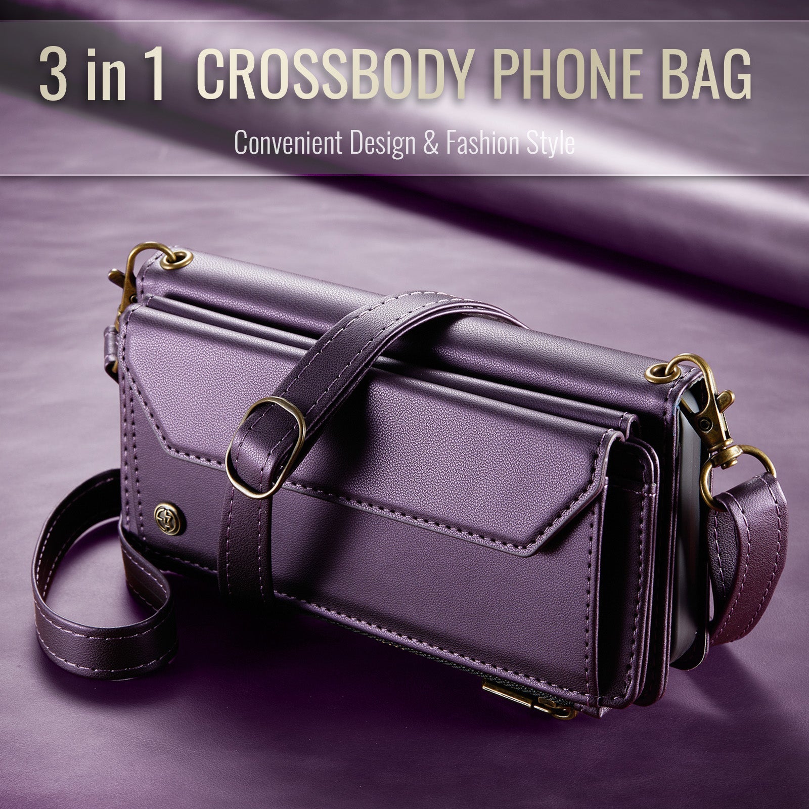Samsung Galaxy Z Fold 6 Crossbody Wallet [Purple]