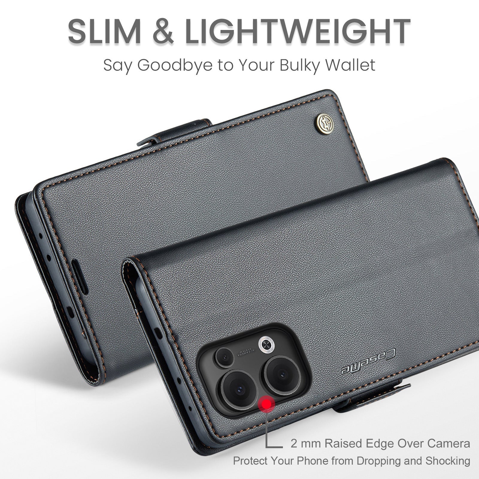 Oppo Reno 13 5G Pu Wallet Case [Black]