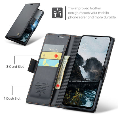 Oppo Reno 13 5G Pu Wallet Case [Black]