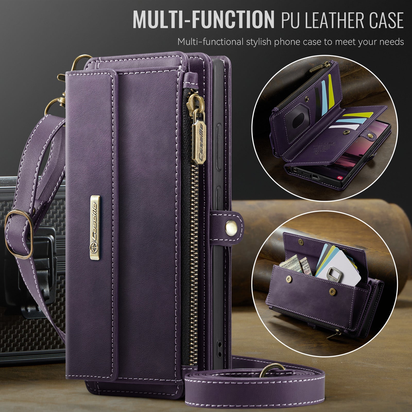 Samsung Galaxy S23 Ultra Crossbody Wallet [Purple]