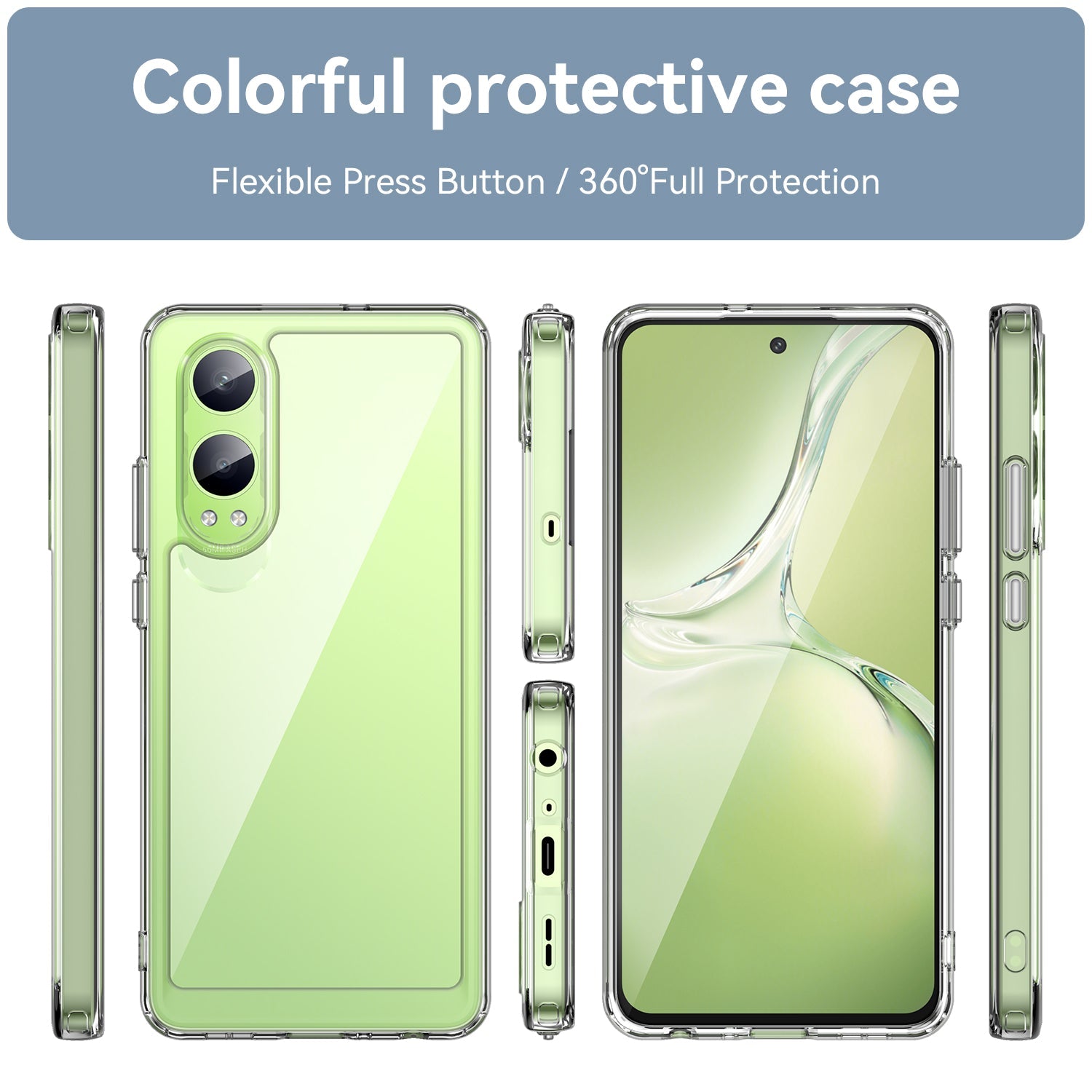 Oneplus Nord Ce4 Lite Soft Gel Bumper Case [Clear]
