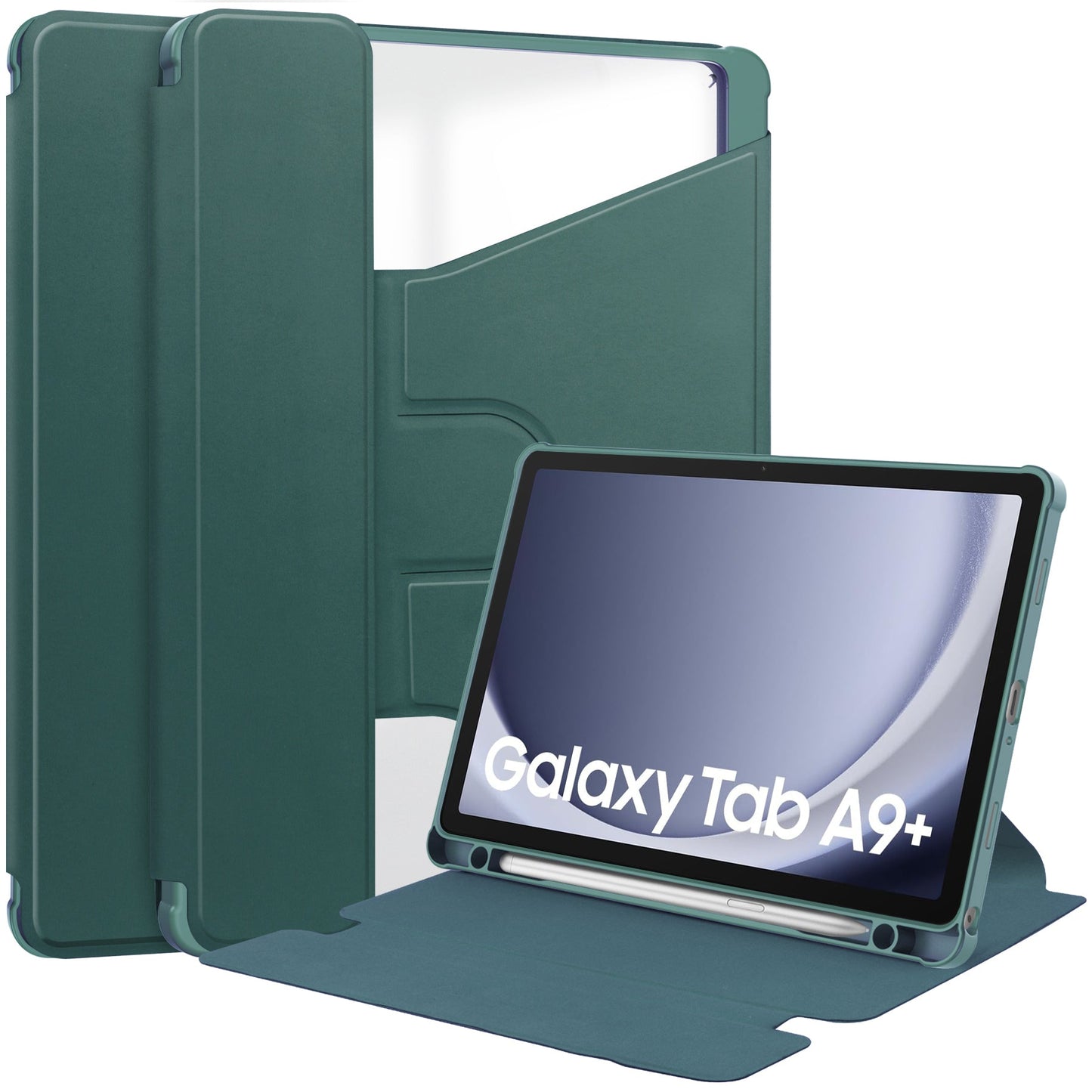 Galaxy Tab A9+ Rotating Acrylic Case [Teal]