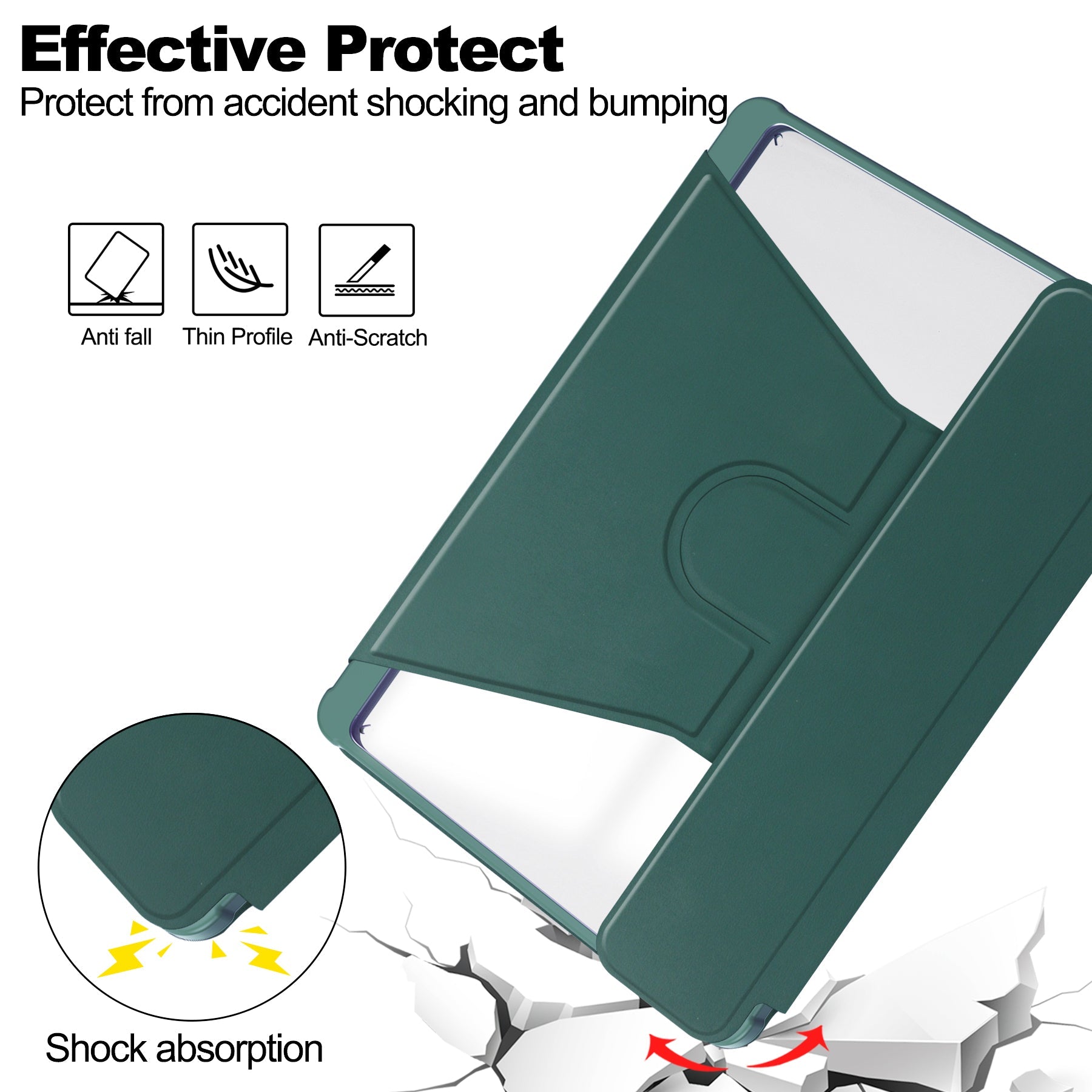Galaxy Tab A9+ Rotating Acrylic Case [Teal]