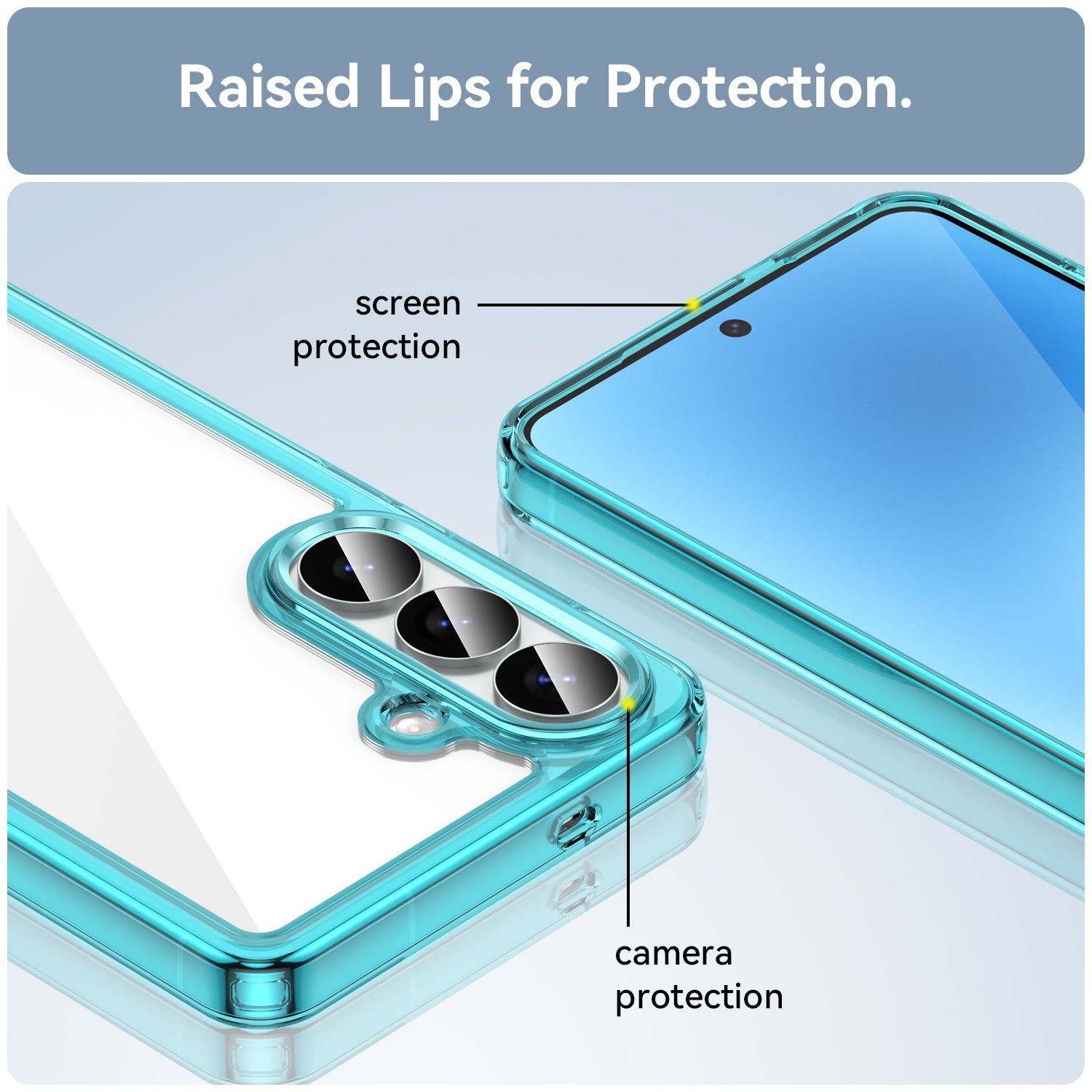 Galaxy S26 Plus Soft Gel Case [Clear Blue]