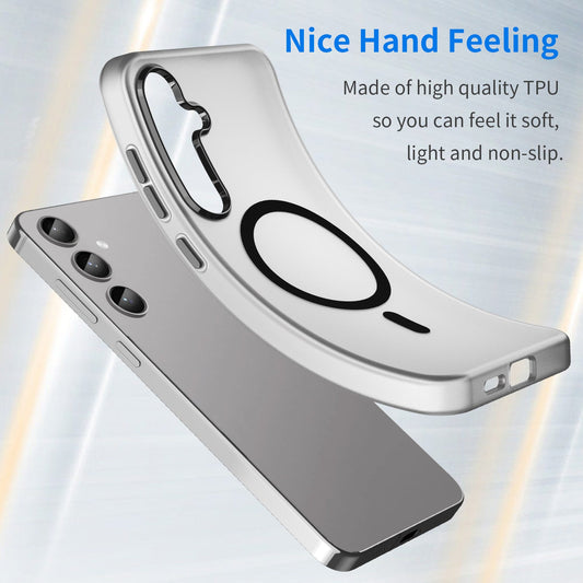 Galaxy S24 Plus / S25 Plus Magsafe Soft Matte Case [Black]