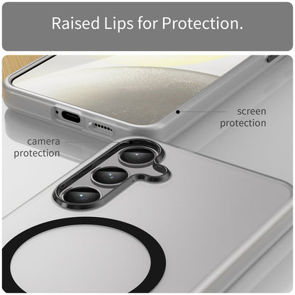 Galaxy S24 Plus / S25 Plus Magsafe Soft Matte Case [Black]