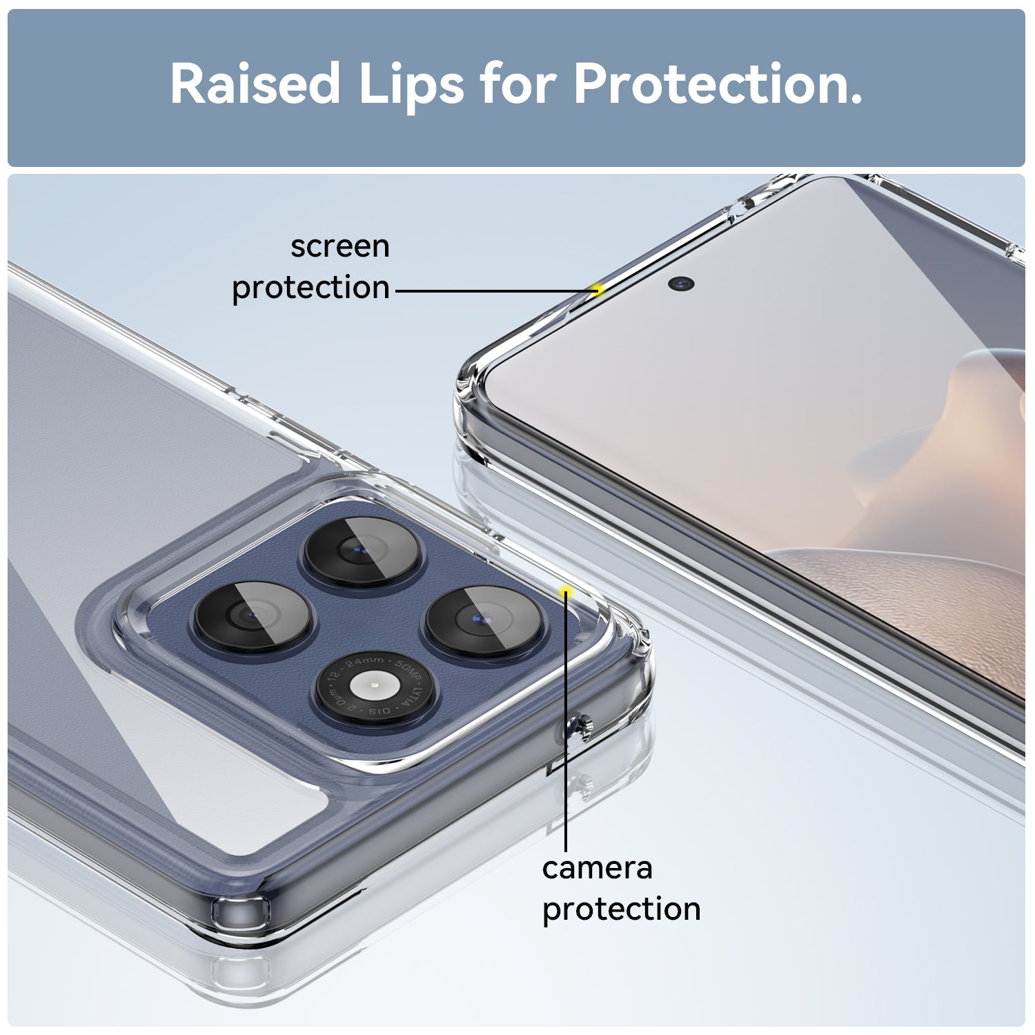 Moto Edge 60 Fusion Soft Gel Case [Clear]