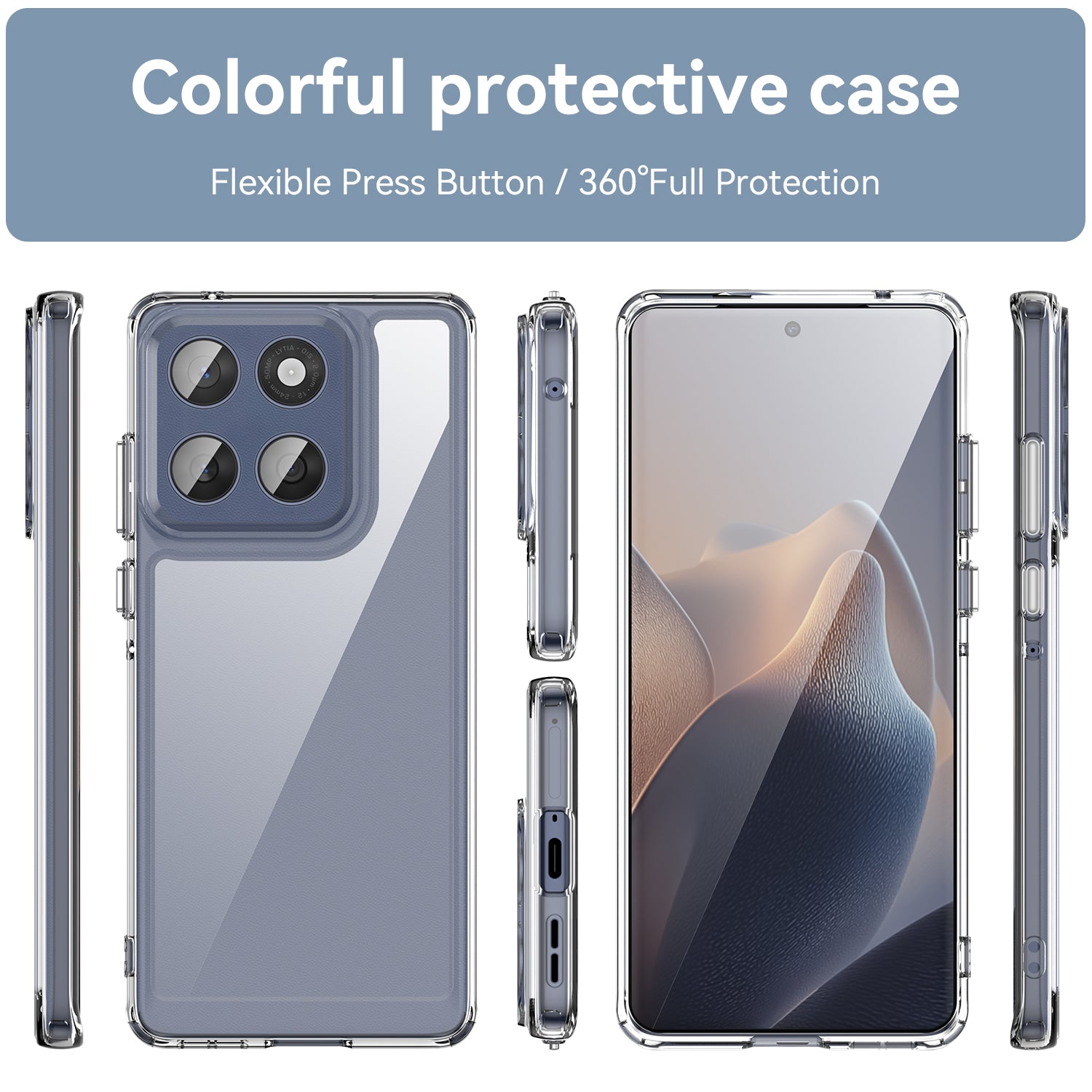 Moto Edge 60 Fusion Soft Gel Case [Clear]