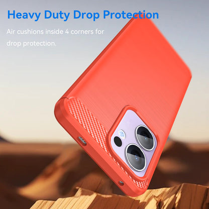 Oppo Reno 13 F 5G Carbon Fibre Case [Red]