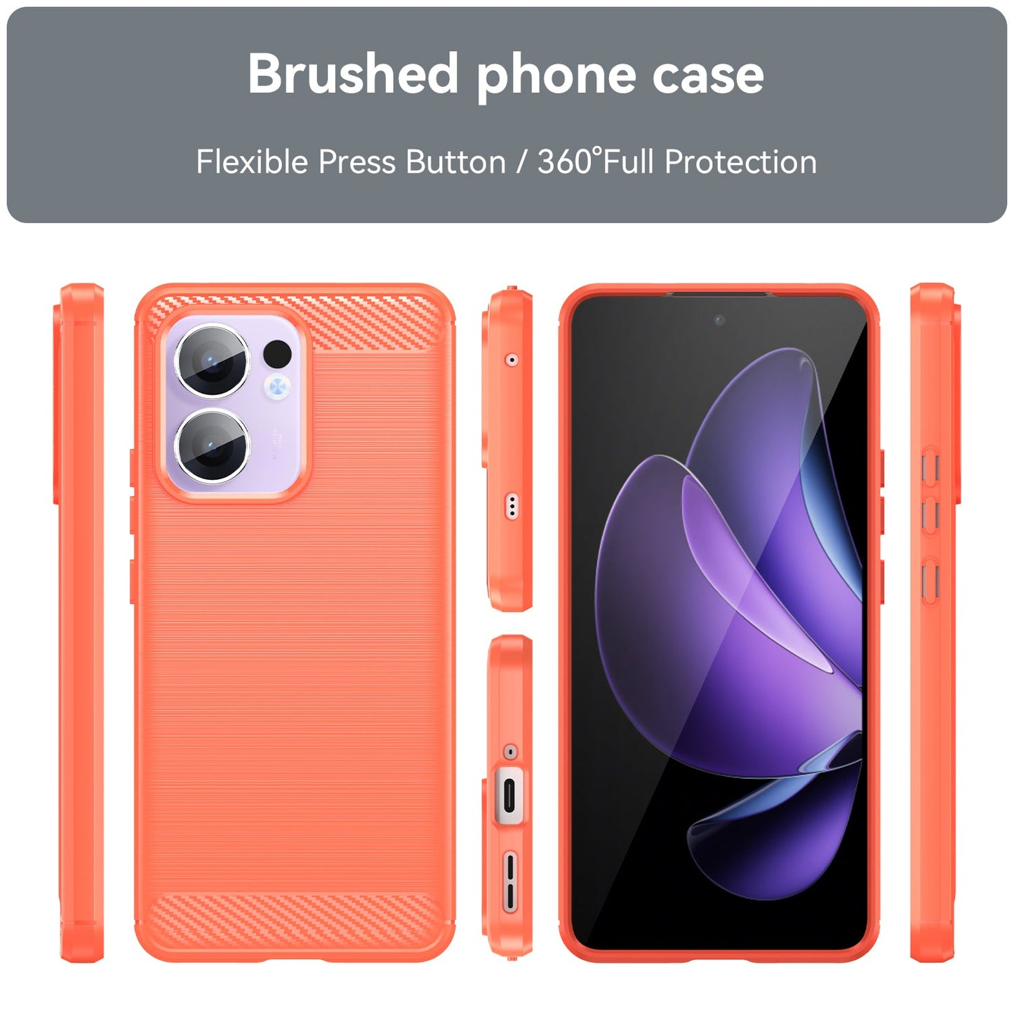 Oppo Reno 13 F 5G Carbon Fibre Case [Red]